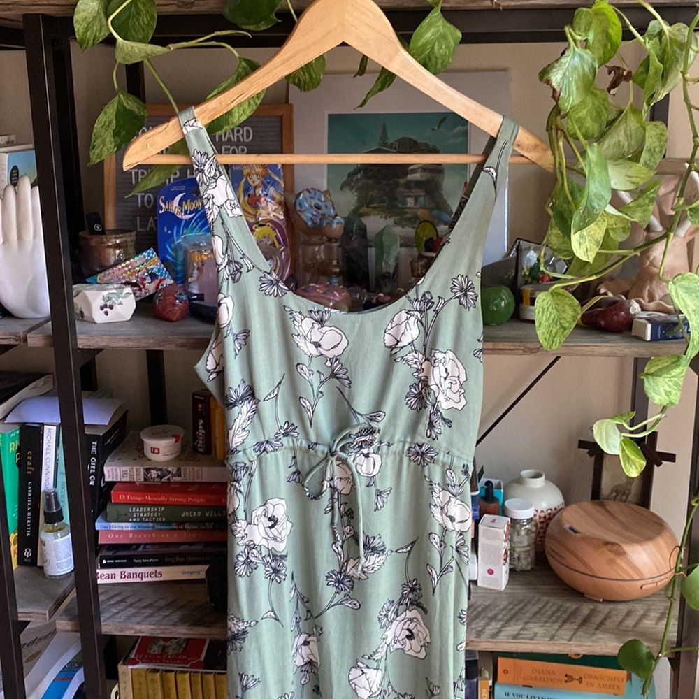 Small Lulu’s Mini Sundress Floral Green